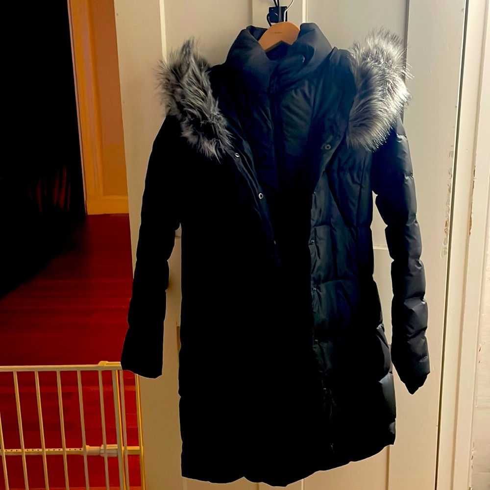 Size xs north face hooded coat